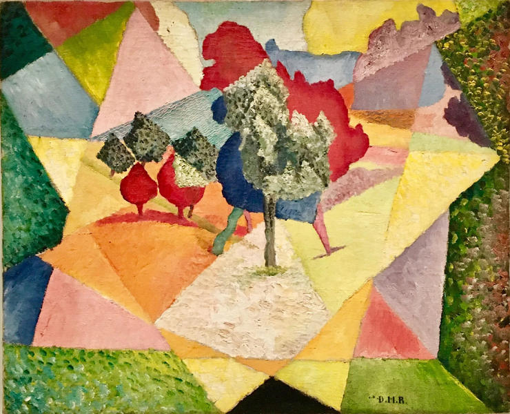 Cubist Landscape by Diego Rivera | Oil Painting Reproduction