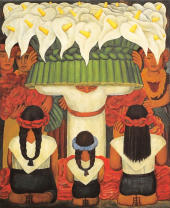 Flower Festival Feast of St.Anita By Diego Rivera