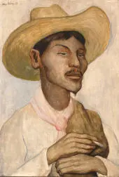 Man Smoking By Diego Rivera