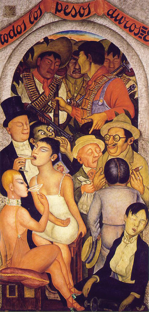 Night of the Rich by Diego Rivera | Oil Painting Reproduction