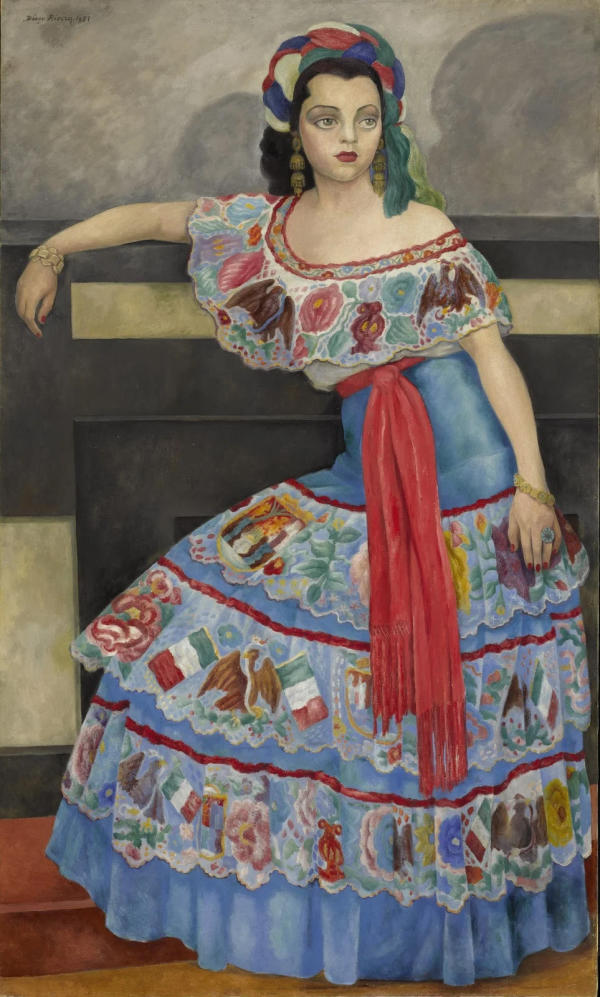 Portrait of Matilde Palou by Diego Rivera | Oil Painting Reproduction