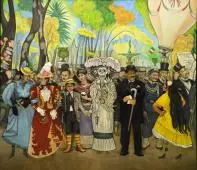 Sunday Afternoon Alameda Park By Diego Rivera