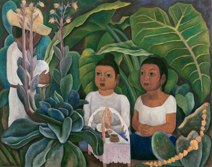 The Offering by Diego Rivera | Oil Painting Reproduction