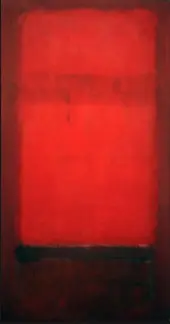 Light Red over Dark Red By Mark Rothko (Inspired By)