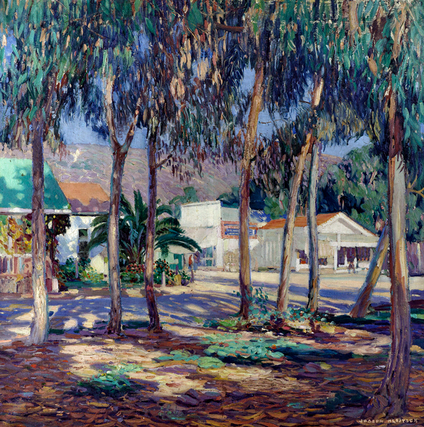 Laguna Beach Drug Store by Joseph Kleitsch | Oil Painting Reproduction