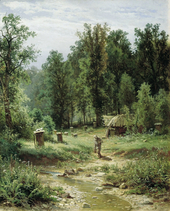 Apiary in a Forest 1876 By Ivan Shishkin