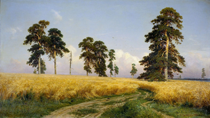 A Rye Field 1878 By Ivan Shishkin