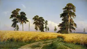 A Rye Field 1878 By Ivan Shishkin