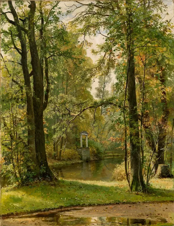 Autumn on Krestovsky Island 1892 By Ivan Shishkin