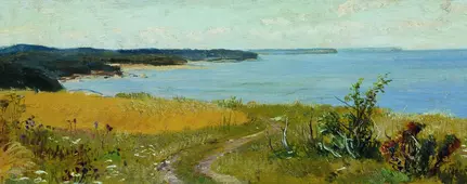 A View of the Beach By Ivan Shishkin