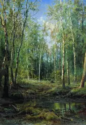 Birch Grove 1875 By Ivan Shishkin