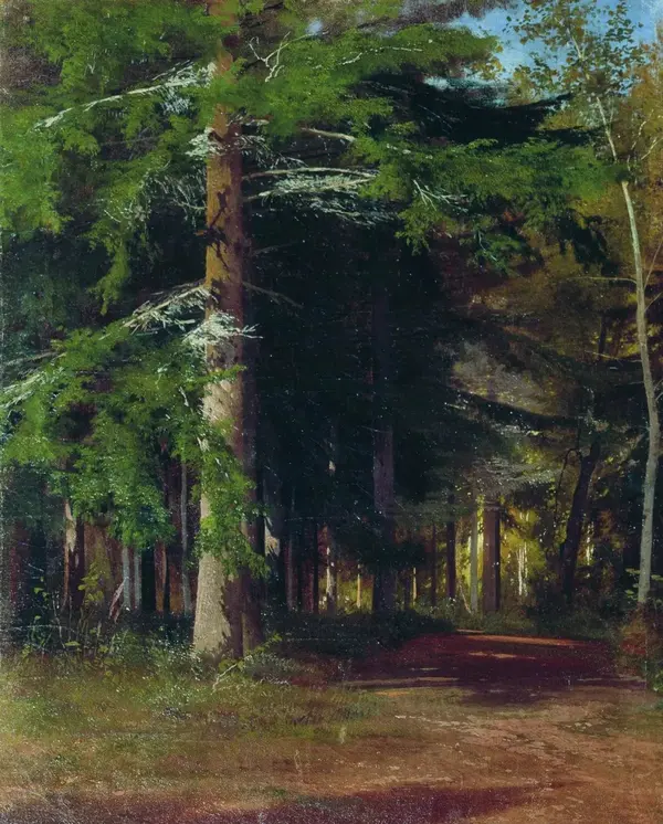 Chopping Wood 1867 By Ivan Shishkin
