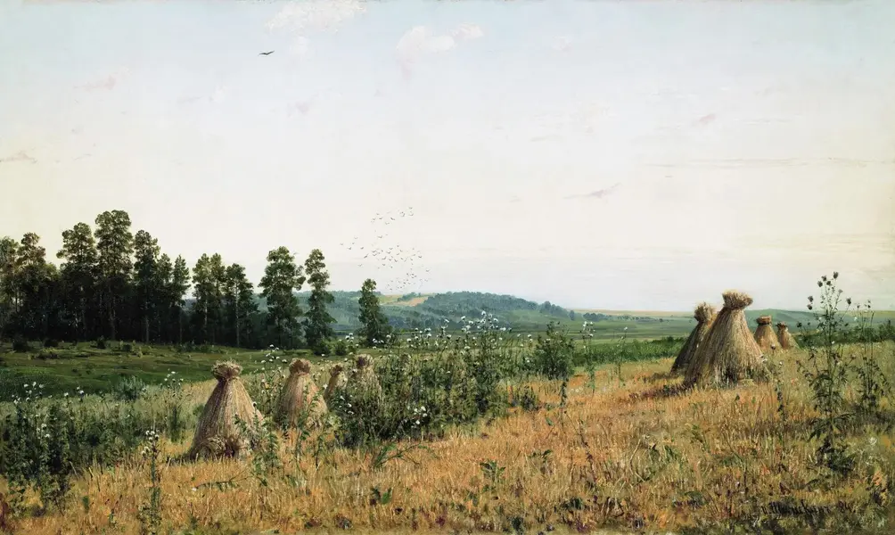 Compressed Field Polesie Landscape 1884 By Ivan Shishkin