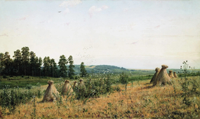 Compressed Field Polesie Landscape 1884 By Ivan Shishkin