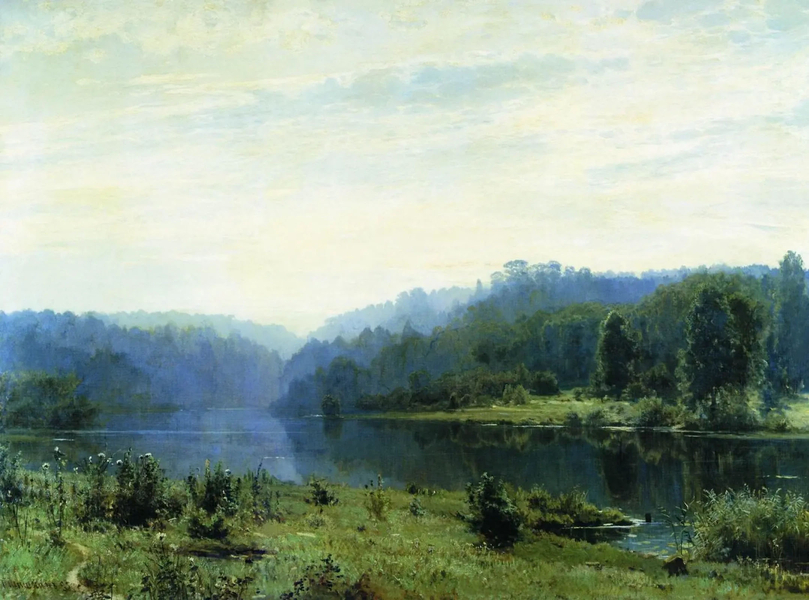 Foggy Morning 1885 by Ivan Shishkin | Oil Painting Reproduction
