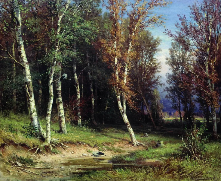Forest Before the Storm 1872 by Ivan Shishkin | Oil Painting Reproduction