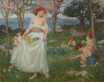 A Song of Springtime 1913 By John William Waterhouse