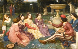 A Tale from the Decameron 1916 By John William Waterhouse