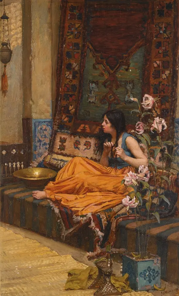 In the Harem By John William Waterhouse