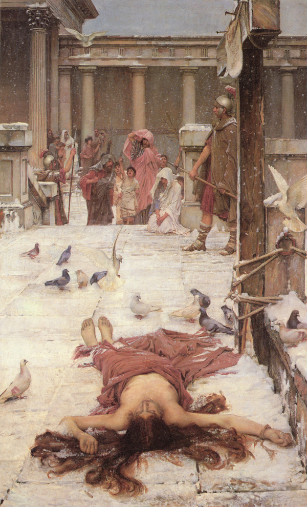 Saint Eulalia 1885 by John William Waterhouse | Oil Painting Reproduction