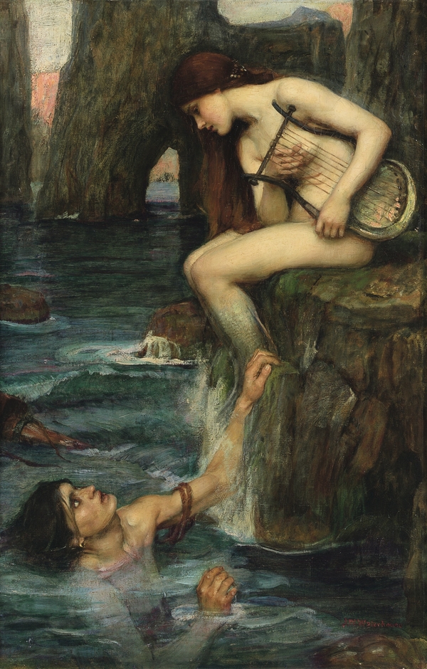 The Siren 1900 by John William Waterhouse | Oil Painting Reproduction