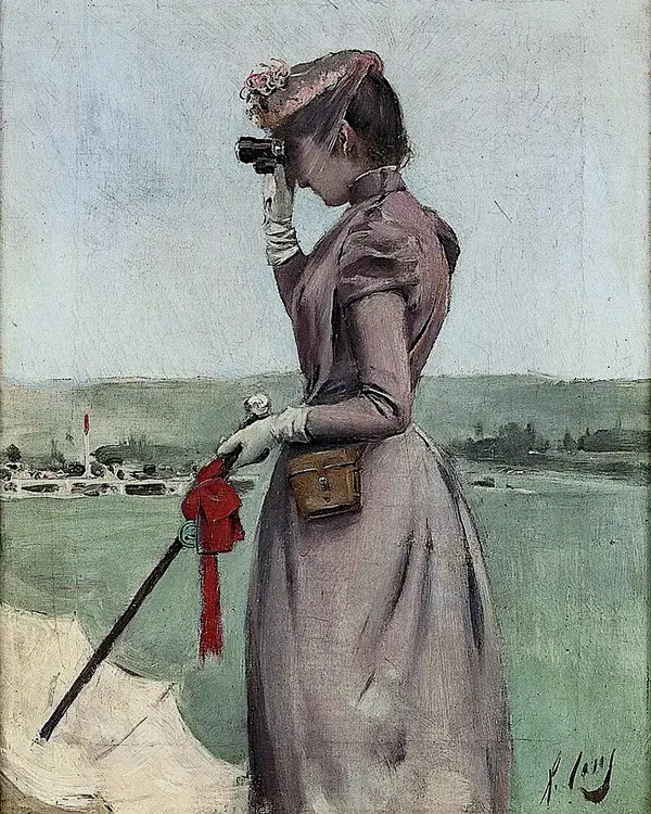At The Races By Ramon Casas