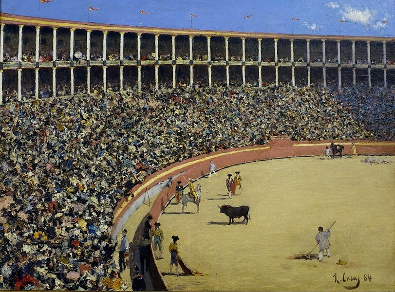 Bullfighting In Barcelona by Ramon Casas | Oil Painting Reproduction