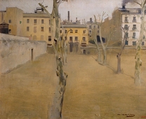 Courtyard Of The Old Barcelona Prison By Ramon Casas