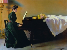 Dona Al Piano By Ramon Casas