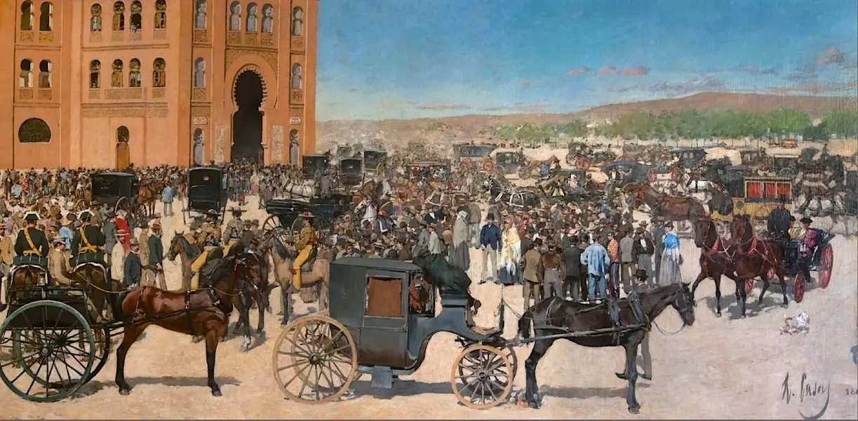 Entrance To The Arena In Madrid By Ramon Casas