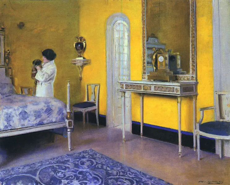 Interior by Ramon Casas | Oil Painting Reproduction