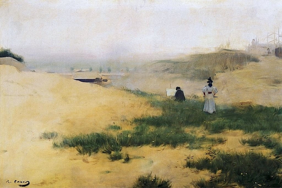 Landscape With Figures by Ramon Casas | Oil Painting Reproduction