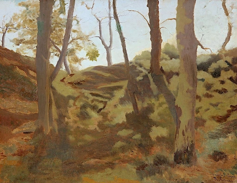 Landscape With Trees by Ramon Casas | Oil Painting Reproduction