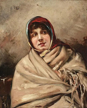 Manola Portrait Of Madrid Girl By Ramon Casas