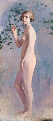 Portrait Of A Naked Girl By Ramon Casas
