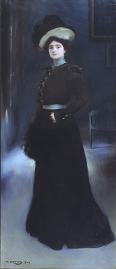 Portrait Of Isabel Llorac By Ramon Casas