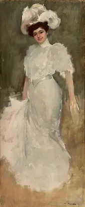 Portrait Of Julia Casas By Ramon Casas