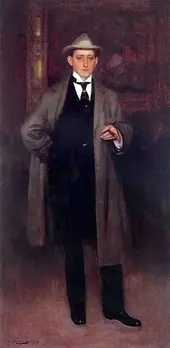 Portrait Of Mikel Utrillo By Ramon Casas