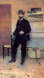 Portrait Of Santiago Rusinol By Ramon Casas