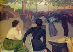 Sardanas in the Fountain of Saint Roque in Olot By Ramon Casas