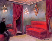 Self Portrait In The Receiving Lyceum By Ramon Casas