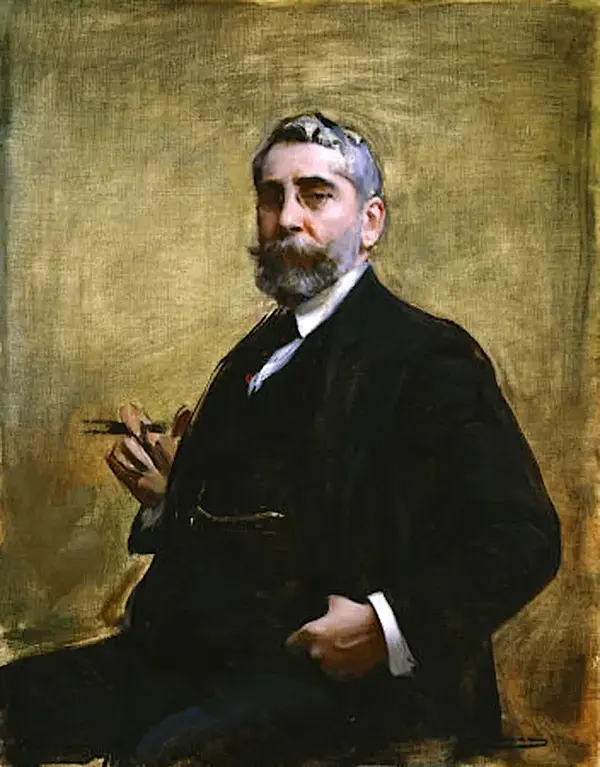 Self Portrait On Chair 1920 By Ramon Casas