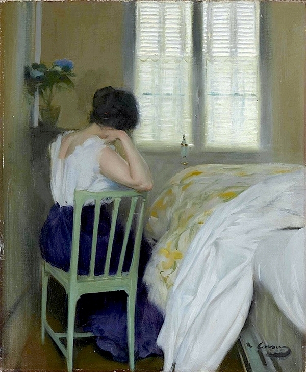 The Sad Hours by Ramon Casas | Oil Painting Reproduction