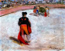 Torero In The Arena By Ramon Casas