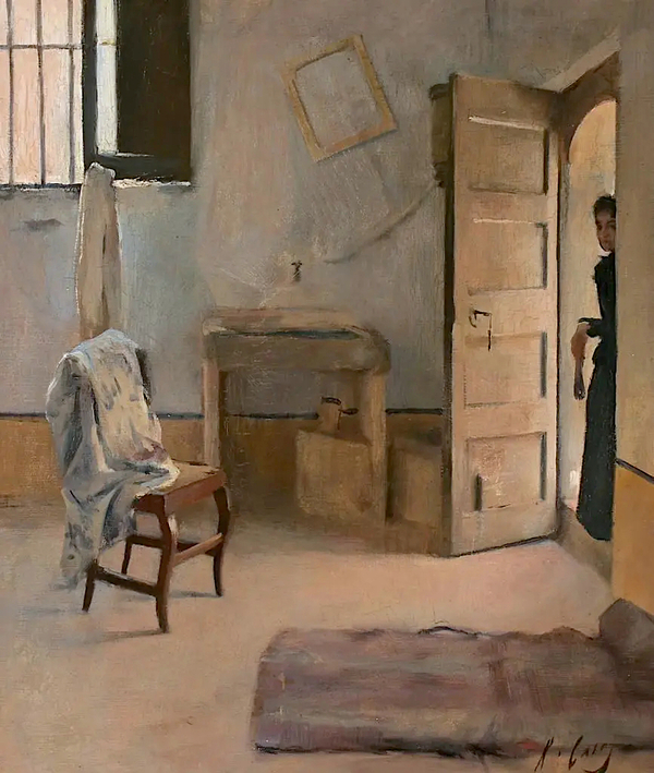 Una Casa Desordenada 1890 by Ramon Casas | Oil Painting Reproduction