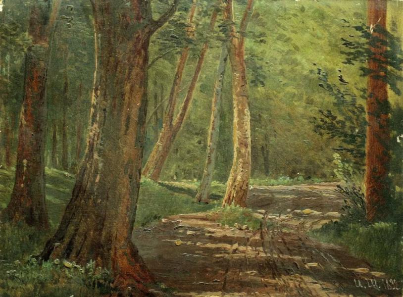Forest Path 1892 by Ivan Shishkin | Oil Painting Reproduction
