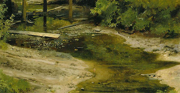 Forest River 1895 by Ivan Shishkin | Oil Painting Reproduction