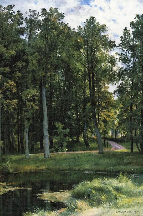 Forest Road 1897 by Ivan Shishkin | Oil Painting Reproduction