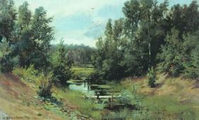 Forest Stream 1870 By Ivan Shishkin