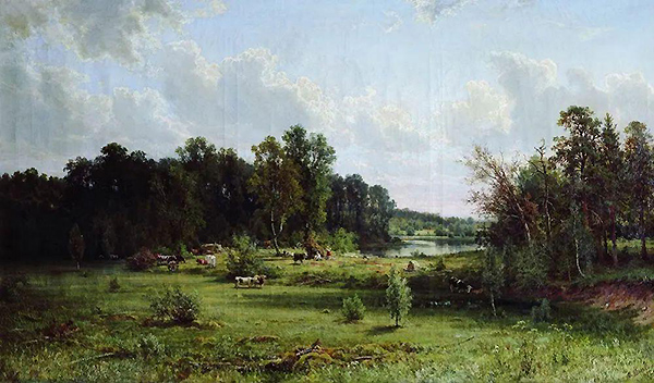 Grove Noon 1872 by Ivan Shishkin | Oil Painting Reproduction